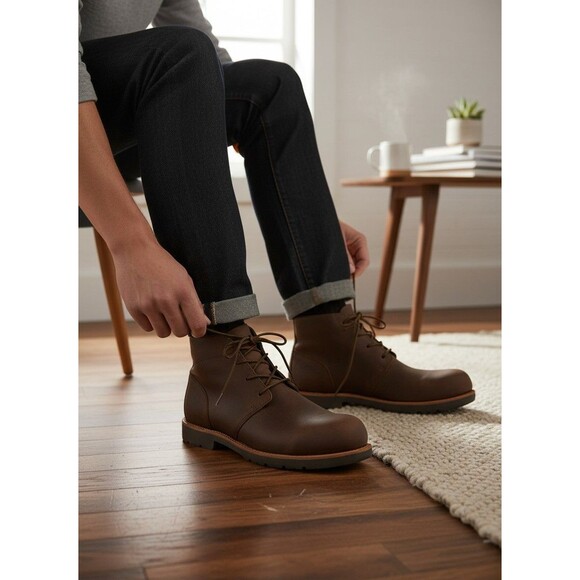 WORX by Red Wing 5406 Men’s Size 12 M Steel Toe Chukka Work Boots Brown NWOT main image 8